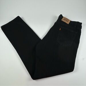 Levis Men’s SZ 42x34 VTG 90s 505 Orange Tab Jeans Black Straight Leg Regular Fit